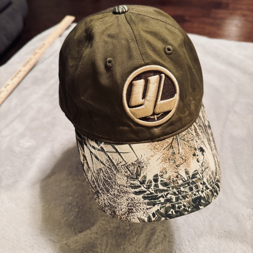 GameGuard Strapback Hat Olive Green Desert Camo Hunting Cap YL BBVA Compass